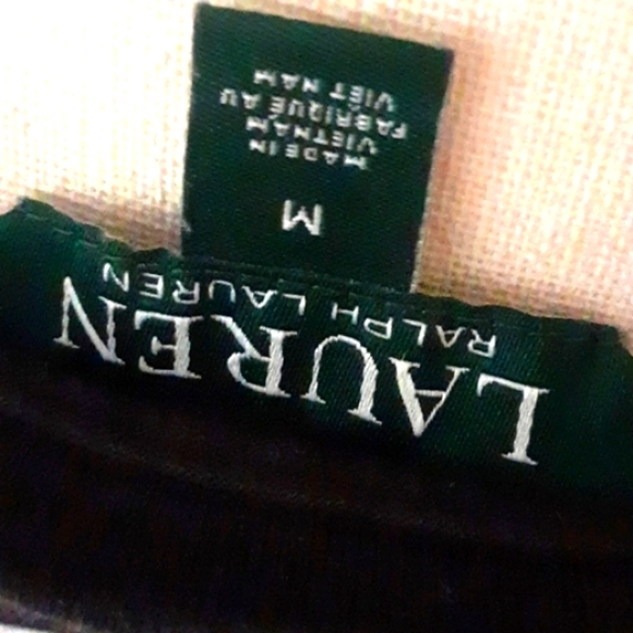 Ralph Lauren Cotton Nautical Striped Tee with Logo Arm Pocket Size Medium - Picture 6 of 6